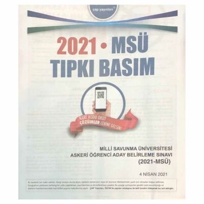 2021 MSÜ Tıpkı Basım kapağı