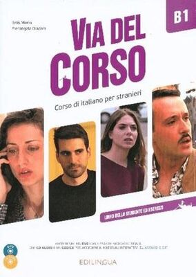 Via Del Corso B1 Libro Dello Studente - e.+2CD+DVD kapağı