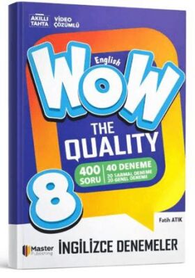 Wow 8. Sınıf LGS English The Quality 52 Deneme kapağı