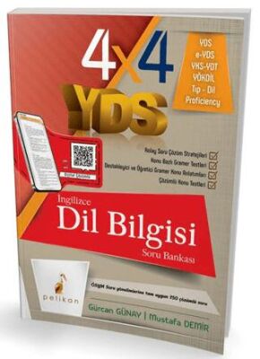 4x4 YDS Seti 4. Kitap İngilizce Dil Bilgisi Tamamı Çözümlü Soru Bankası