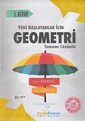 2018 YKS Yeni Başlayanlar İçin Geometri Serisi 1. Kitap Tamamı Çözümlü Konu Anlatımlı