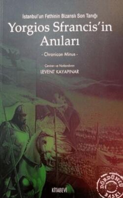 Yorgios Sfrancis’in Anıları kapağı